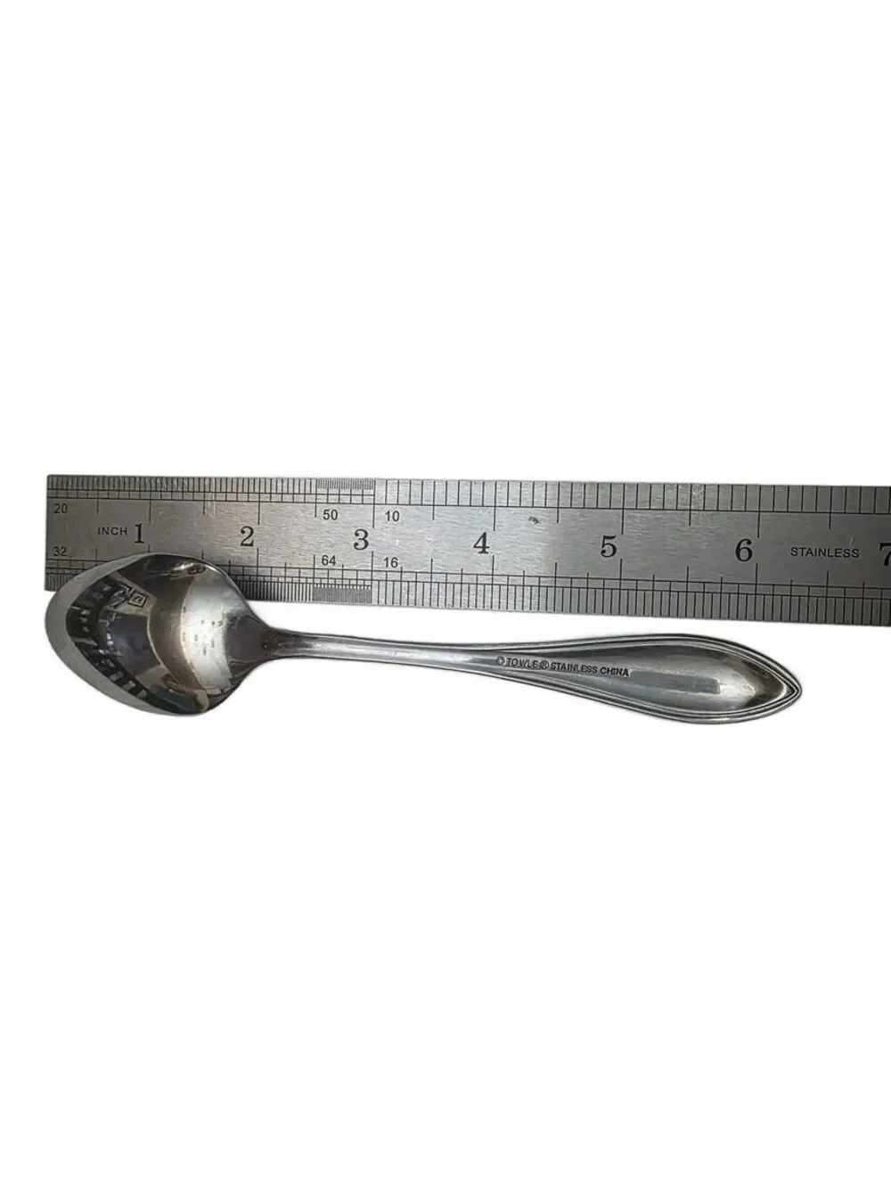 Towle Beaded Antique Stainless Teaspoon 6 1/4